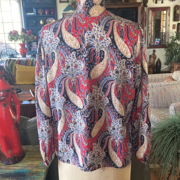 Beautiful Vintage Pussybow Statement Blouse - Picture 4 of 7